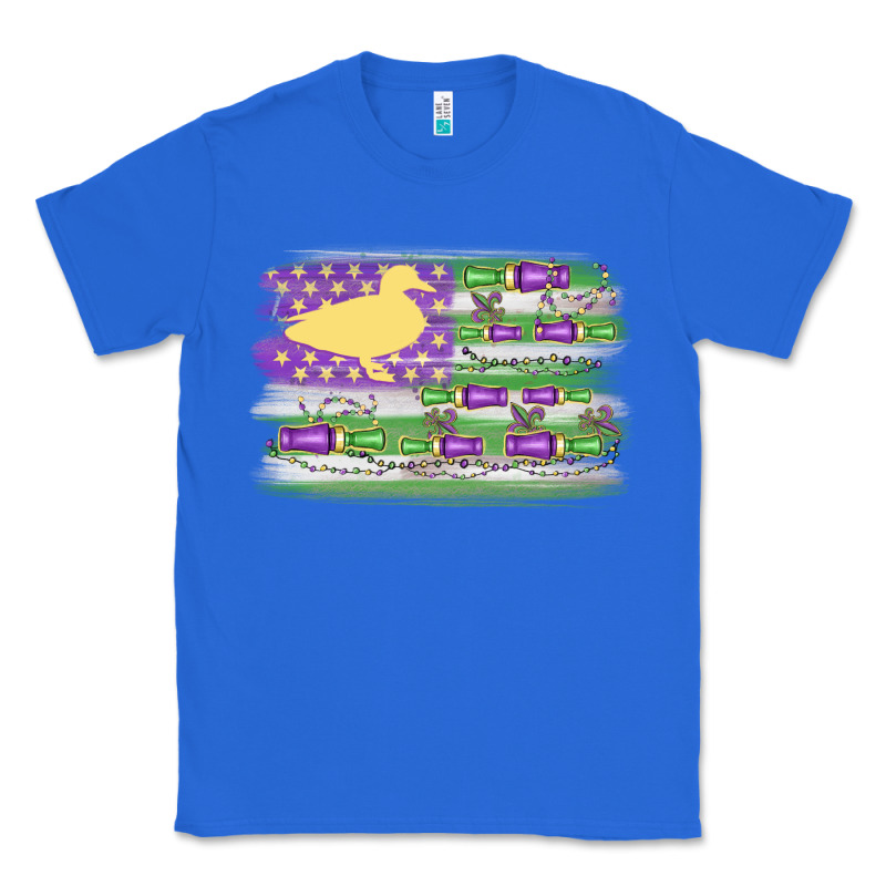 Mardi Gras Duck Call Flag Classic Tee by MaliasSmallBusiness | Teevron