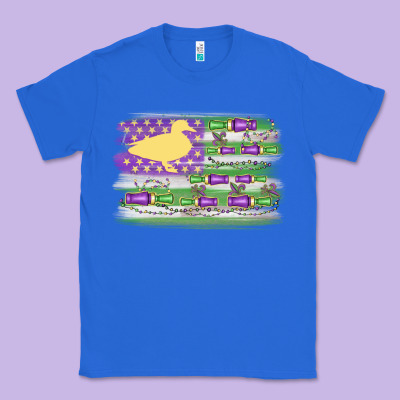 Mardi Gras Duck Call Flag Classic Tee Designed By Maliassmallbusiness
