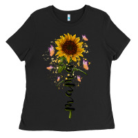 Black mama sunflower Ladies Tee - RacoonDesign