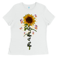 White mama sunflower Ladies Tee - RacoonDesign