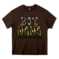 Chocolate Brown boy nana from son up to son down Heavy Core Tee - CowhideDigitalArt