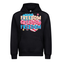 Black Freedom freedom freedom Urban Hoodie - FaDigitalArtStudio