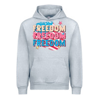 Heather Grey Freedom freedom freedom Urban Hoodie - FaDigitalArtStudio