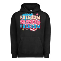 Pigment Black Freedom freedom freedom Urban Hoodie - FaDigitalArtStudio