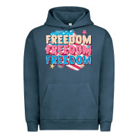 Pigment Midnight Navy Freedom freedom freedom Urban Hoodie - FaDigitalArtStudio