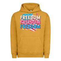 Pigment Peanut Butter Freedom freedom freedom Urban Hoodie - FaDigitalArtStudio