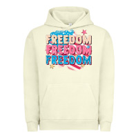 Pigment Pistachio Freedom freedom freedom Urban Hoodie - FaDigitalArtStudio