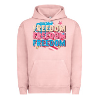 Pigment Salmon Freedom freedom freedom Urban Hoodie - FaDigitalArtStudio