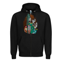 Black Western Cowhide Cactus Zipper Hoodie - Bettercallsaul
