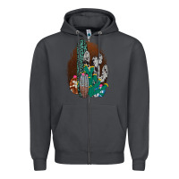 Smoke Western Cowhide Cactus Zipper Hoodie - Bettercallsaul