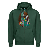 Sports Green Western Cowhide Cactus Zipper Hoodie - Bettercallsaul
