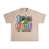 French Oak 100 days of school cheer Urban Heavy Tee - MaliasSmallBusiness