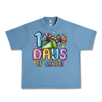 Pebble Blue 100 days of school cheer Urban Heavy Tee - MaliasSmallBusiness