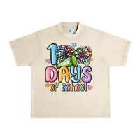 Sandshell 100 days of school cheer Urban Heavy Tee - MaliasSmallBusiness