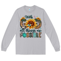 Moon Dust with god all things are possible malias Long Sleeve Tee - MaliasSmallBusiness