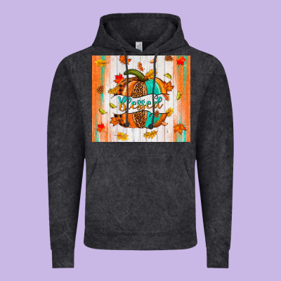 Blessed Pumpkin Vintage Hoodie Designed By Nancycooperartshop