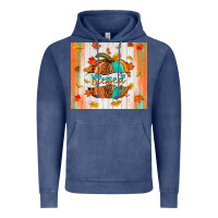 Vintage Denim blessed pumpkin Vintage Hoodie - NancyCooperArtShop