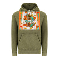Vintage Olive blessed pumpkin Vintage Hoodie - NancyCooperArtShop