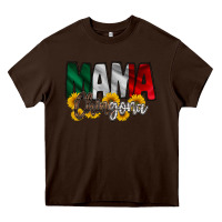 Chocolate Brown mama chingona Heavy Core Tee - RacoonDesign