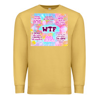 Antique Gold sarcastic wtf Premium Sweatshirt - TumblerDesignByShophia