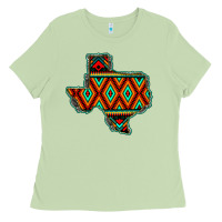 Matcha Texas Map With Aztec Background Ladies Tee - JahusDesignShop