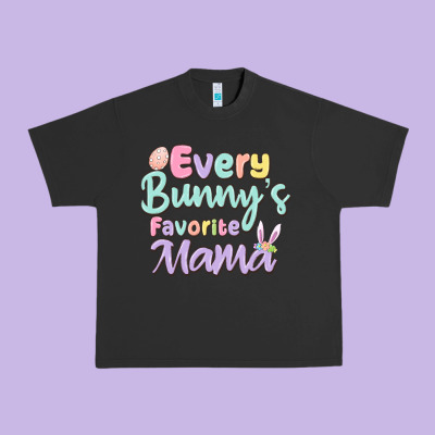 Every Bunny's Favorite Mama Urban Heavy Tee Designed By Maliassmallbusiness