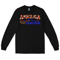 Black America the beautiful Long Sleeve Tee - NancyCooperArtShop