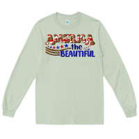 Matcha America the beautiful Long Sleeve Tee - NancyCooperArtShop
