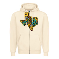 Sandshell Western Texas Map Zipper Hoodie - Bettercallsaul