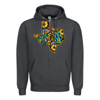 Smoke Western Texas Map Zipper Hoodie - Bettercallsaul