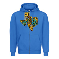 True Royal Western Texas Map Zipper Hoodie - Bettercallsaul