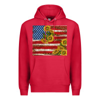 Cardinal American flag sunflowers with leopard Premium Hoodie - TumblerDesignByShophia