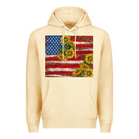 Pina Colada American flag sunflowers with leopard Premium Hoodie - TumblerDesignByShophia