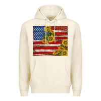 Tofu American flag sunflowers with leopard Premium Hoodie - TumblerDesignByShophia