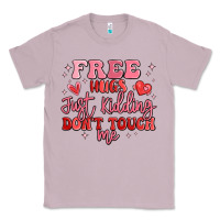 Lilac free hugs just kidding don't touch me Classic Tee - MaliasSmallBusiness