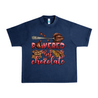 Navy powered by chocolate Urban Heavy Tee - AdoDesignShop