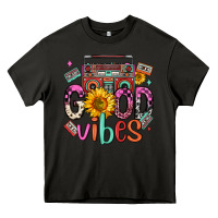 Asphalt good vibes cassette boombox Heavy Core Tee - FaDigitalArtStudio