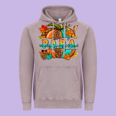 Para Pumpkin Vintage Hoodie Designed By Nancycooperartshop