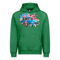 Emerald American truck gnomes Urban Hoodie - FaDigitalArtStudio
