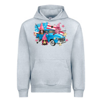 Heather Grey American truck gnomes Urban Hoodie - FaDigitalArtStudio