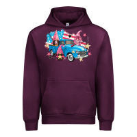 Mauve Wine American truck gnomes Urban Hoodie - FaDigitalArtStudio