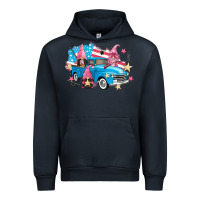 Navy American truck gnomes Urban Hoodie - FaDigitalArtStudio