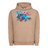 Pigment Burro American truck gnomes Urban Hoodie - FaDigitalArtStudio
