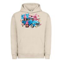 Pigment French Oak American truck gnomes Urban Hoodie - FaDigitalArtStudio