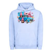 Pigment Grape Ice American truck gnomes Urban Hoodie - FaDigitalArtStudio