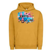 Pigment Peanut Butter American truck gnomes Urban Hoodie - FaDigitalArtStudio