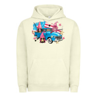 Pigment Pistachio American truck gnomes Urban Hoodie - FaDigitalArtStudio