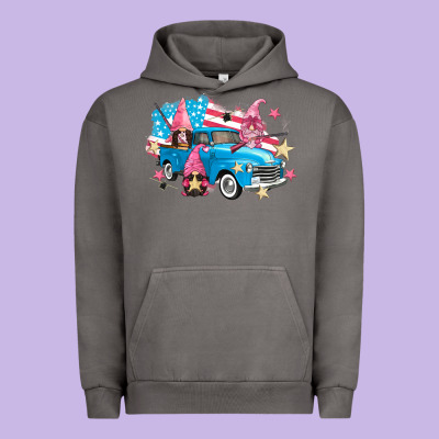 American Truck Gnomes Urban Hoodie Designed By Fadigitalartstudio
