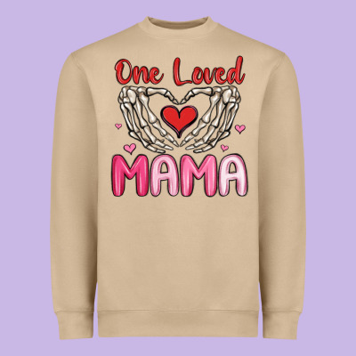 One Loved Mama Heavyweight Sweatshirt Designed By Maliassmallbusiness