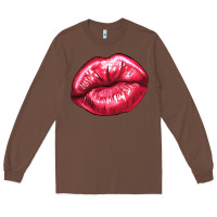 Chestnut lips mark Long Sleeve Tee - NancyCooperArtShop